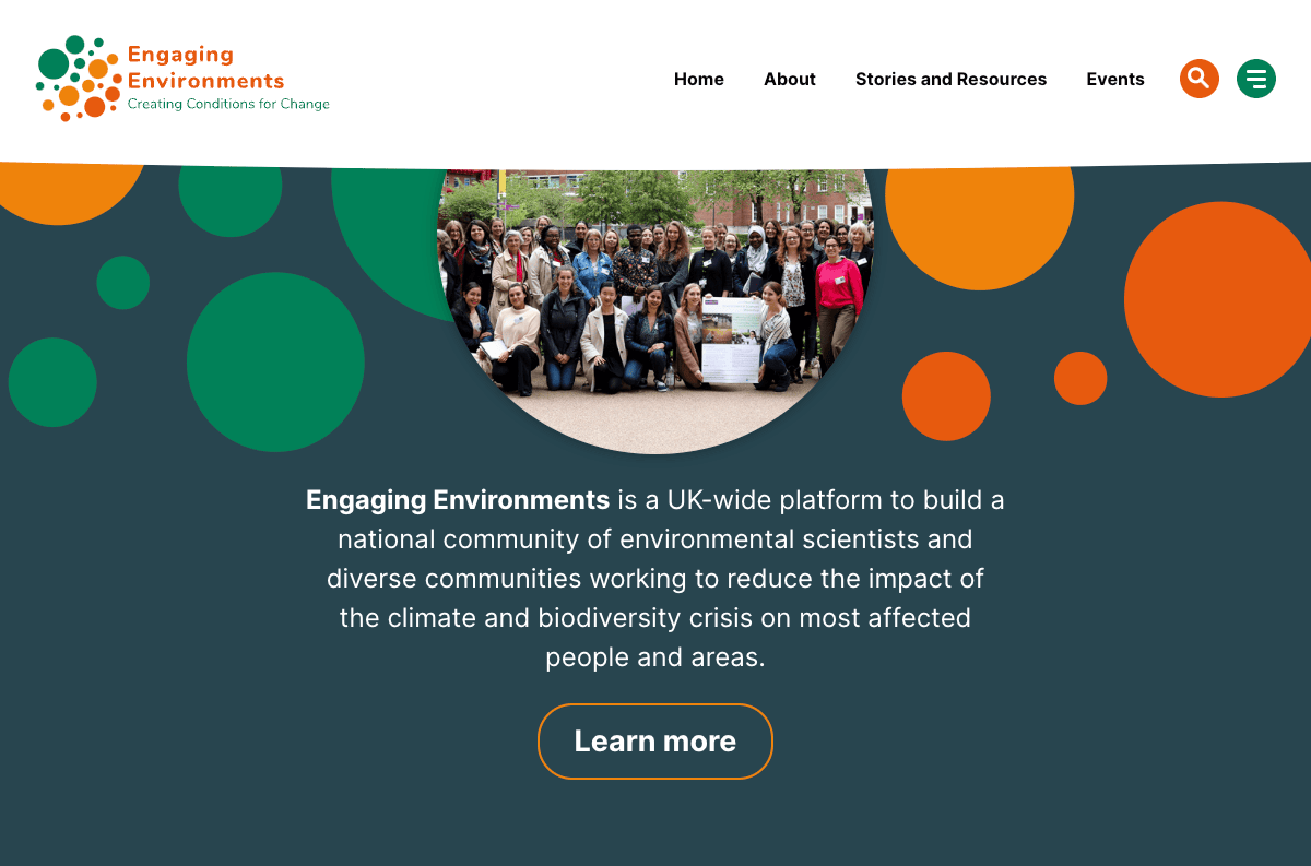 Engaging environments website