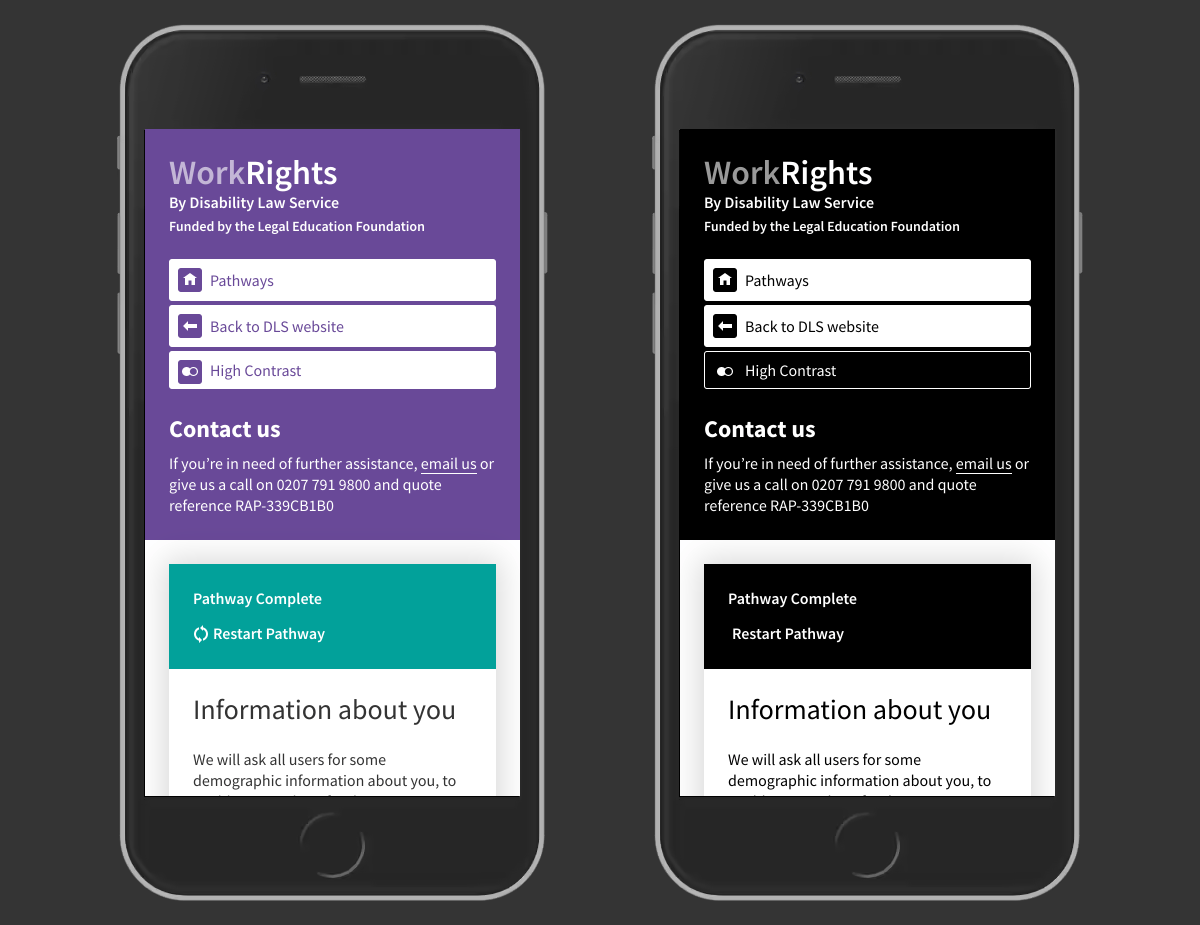 Example 2 of WorkRights website